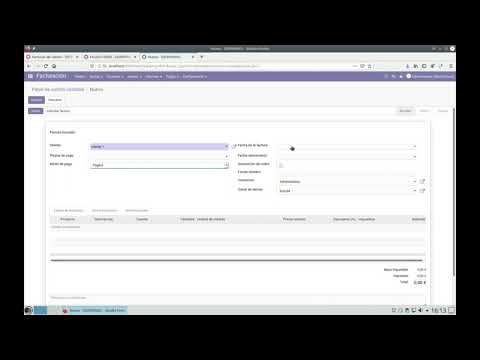 Odoo facturas e pagarés